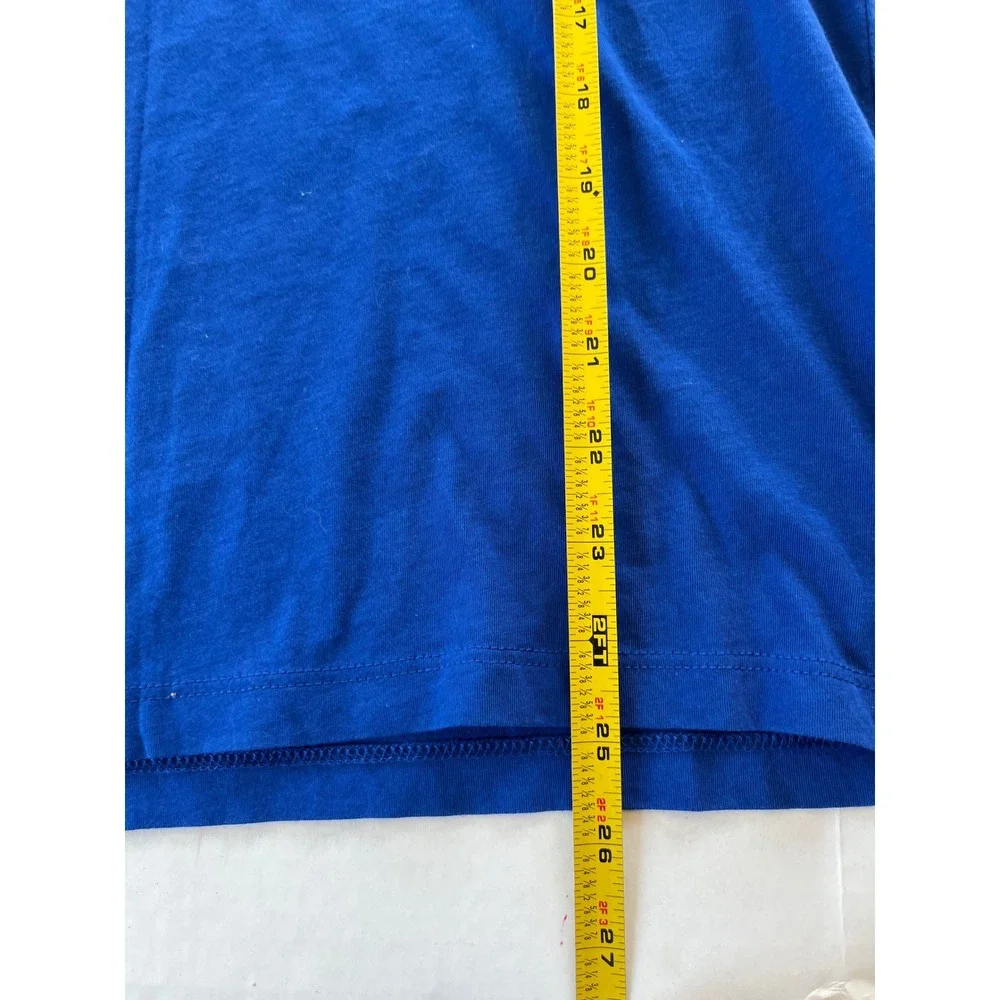 Nomadic Traders‎ Women L Blue Pullover Turtleneck Blouse Top 100% Prima Cotton - Picture 6 of 6